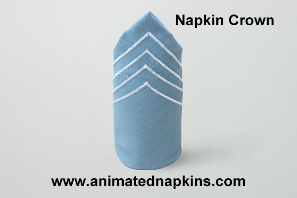 Animation: Napkin Crown Folding (Quarter)