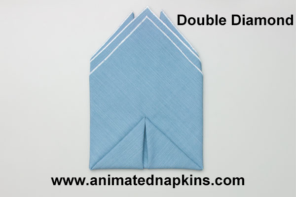 Animation: Double Diamond Napkin Folding (Triangle)