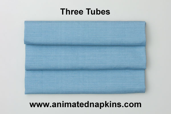 Animation: Three Tubes Napkin Folding (Flat Start)