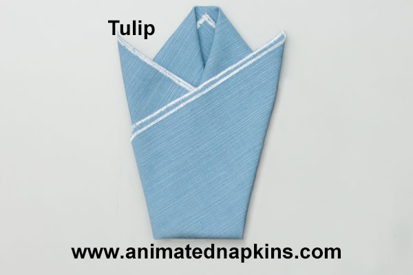 Napkin Tulip | How to Fold the Napkin Tulip | Triangle Knots