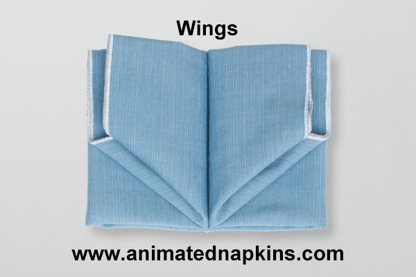 Animation: Napkin Wings Folding (Flat Start)